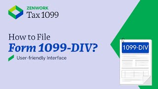 Form 1099 DIV Instructions to eFile with Tax1099  Simplified eFiling Guide [upl. by Lisetta798]