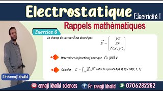 Exercice 6 lopérateur Gradient Electrostatique [upl. by Ru]