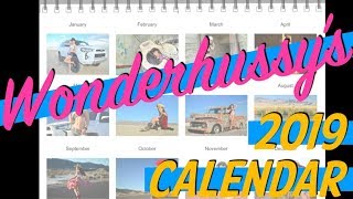 Wonderhussys 2019 Calendar [upl. by Acimot]