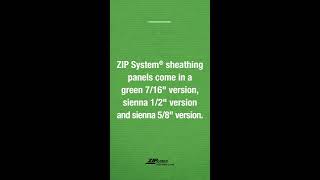 Panel Thicknesses  Tech Tip Tuesday  ZIP System sheathing  tape [upl. by Niklaus]