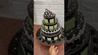 5kg  4 tier chocolate cake decorating ideas chocolatecake cakedecorating shortsfeed shorts [upl. by Boycie329]