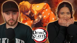 ZANITSUS THUNDERCLAP⚡  Girlfriend Reacts To Demon Slayer 1x12 Zenitsu Sleeps REACTION  REVIEW [upl. by Syst712]