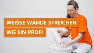 Weiße Wände streichen wie ein Profi [upl. by Ekoorb]