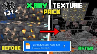 XRAY Texture Pack For MCPEBedrock 121 ☢️ XRay Mod For Minecraft Pe 121 [upl. by Paxton566]