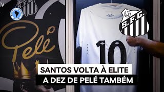 Santos volta à Série A após vencer Coritiba  A camisa 10 de Pelé também retorna ao Peixe [upl. by Nikaniki]