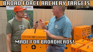 BEST ARCHERY TARGET FOR BROADHEADS  BROAD FORCE ARCHERY TARGETS [upl. by Herschel]