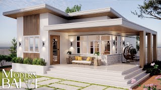 Simple and Elegant Modern Bungalow House Design  2Bedroom [upl. by Neeven824]