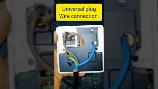 How to wire universal socket outlet Short SocketOutlet PlugSocket [upl. by Ellertnom]