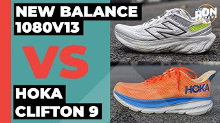 New Balance Fresh Foam 1080v13 Vs Hoka Clifton 9  Two cushioned shoes with some big updates [upl. by Einnal649]