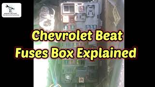 Chevrolet Beat Fuse Box ☑️ Details Explained  Beat Fuse Box Locations chevrolet beats fuse beat [upl. by Hsirrap]