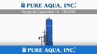 Sistemas Desionizador de Lecho Mixto MBDI Hecho en EEUU  PURE AQUA INC [upl. by Aketal806]