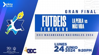 GRAN FINAL Futbeis Femenino  La Perla vs Más Vida  24 Junio 2024 [upl. by Acissev608]