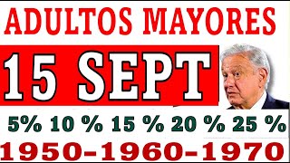 REGALO 15 SEPTIEMBRE👍ADULTOS MAYORES 3 DEPÓSITOS 6000 3000 7500 𝙍𝙀𝘾𝙄𝘽𝙄𝙍Á𝙎 𝙈Á𝙎 𝙀𝙉 𝙏𝙐 𝙏𝘼𝙍𝙅𝙀𝙏 [upl. by Wolfram]