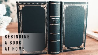 Rebinding an old book at home [upl. by Nywled]