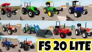 Fs 20 All Indian Tractor Full Modified Fs 20 Lite Indian Tractor Gameplay 2024 [upl. by Grory]