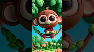 🍃Monkey Song 🐵  Animals Songs  Kids Songs  Nursery Rhymes [upl. by Eilyk]