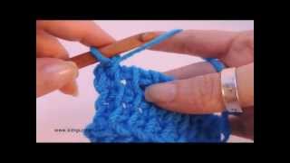 Tunisian Crochet Binding Off Left Handed [upl. by Orlanta490]