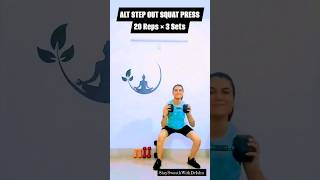 Alt Step Out Squat Press reels motivation workout shorts fitness [upl. by Alidia]