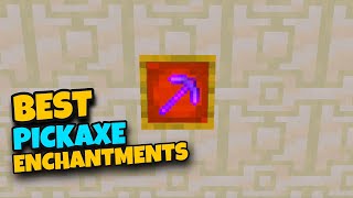 BEST PICKAXE ENCHANTMENTS MINECRAFT 118  Minecraft 118 Bedrock And Java [upl. by Ellak]