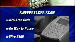 Fraud Squad Scammers Use Sweepstakes To Steal Money [upl. by Yvan]