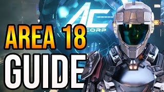 Star Citizen ArcCorp Area 18 Navigation Guide Area 18 Map [upl. by Soren]