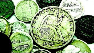 Actual American Treasure FOUND Metal Detecting an Old House Seated Silver Coins Galore Epic Hunt [upl. by Boothman]