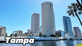 Tampa Riverwalk  Walking Tour  Scootering Tour  Driving Tampa Downtown  TAMPA Florida [upl. by Shieh]