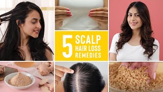 5 At Home Solutions For Scalp Hair Loss And Hair Thinning [upl. by Levan413]