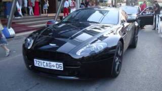 Aston Martin V8 Vantage Start up and loud Acceleration [upl. by Idola]