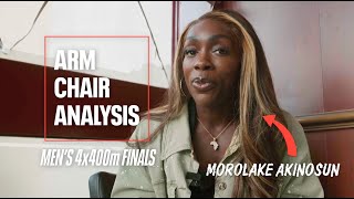 Mens 4x400m Final  Arm Chair Analysis with Morolake Akinosun [upl. by Nnaj29]