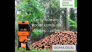 Działanie kotła co na drewno i pellet Sigma dual 25  piec kombi z certyfikatem na Czyste Powietrze [upl. by Aldora]