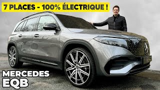 Essai Mercedes EQB 2024 – Enfin 7 PLACES en 100 électrique [upl. by Notsgnal]