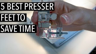 5 Best Presser Feet to save you time when sewing Professional Sewing Techniques [upl. by Yrrem]