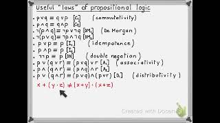 Discrete Structures Lecture 4  Segment 1  Propositional logic  Part 79 [upl. by Aikemot]