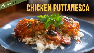 Chicken Puttanesca Mediterranean Style [upl. by Elocyn]