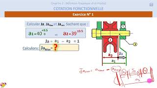 05Calcul dune cote condition COTATION FONCTIONNELLE [upl. by Krahmer21]