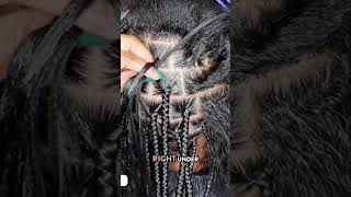 How to do Knotless Braids  Part 2 knotlessbraids knotlessbraidstutorial braiders ytshorts [upl. by Lehte152]