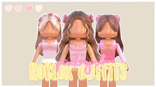 5 pink roblox outfits wLINKS CODES PRICES  butterflii [upl. by Aynekat]