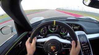 Porsche 918 Spyder Hot Lap with Patrick Long [upl. by Snowman]