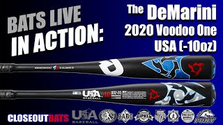 Closeoutbatscom DeMarini Voodoo One 258quot Youth USA Bat WTDXUO220 10oz 2020 [upl. by Ademordna403]