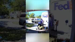 FedEx Driver Causes 2 Crashes in 1 Delivery [upl. by Silma]