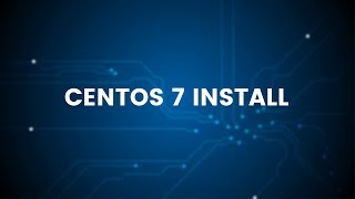 Centos 7 Minimal Install on VMware [upl. by Akedijn]