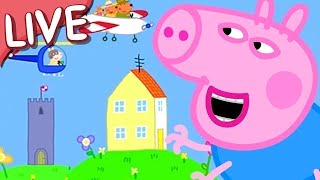 🔴 Giant Peppa Pig and George Pig LIVE FULL EPISODES 24 Hour Livestream [upl. by Yelssew]