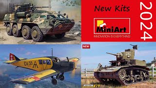 New Kits from MINIART for 2024 YEAR M3 Stuart Opel Blitz BTR4E Jubkers F13 [upl. by Priebe]