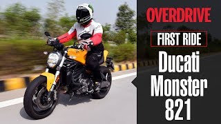 Ducati Monster 821 review  OVERDRIVE [upl. by Ailec]