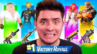 DESAFIO SÓ VALE ARMAS DOS NOVOS CHEFÕES DO FORTNITE [upl. by Yulma966]