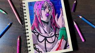 Diavolo  Jojo’s Bizarre Adventure  Dibujo  Drawing [upl. by Oker]