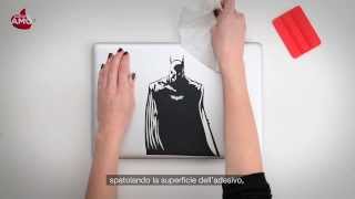 Tutorial applicazione Macbook Sticker quotBatmanquot  Vinyl Decal  Prodotto Adesiviamo [upl. by Ambrosio]