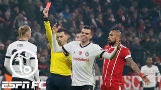 Should Besiktas player have let Robert Lewandowski score instead of getting red card  ESPN FC [upl. by Irrol]