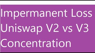 Calculating Impermanent Loss with concentrated liquidity [upl. by Eatnuahs]